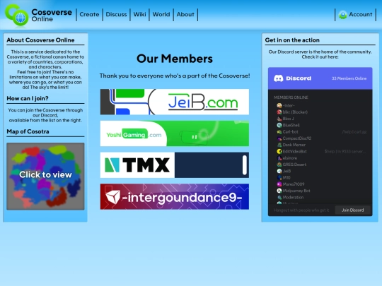 cosoverse screenshot
