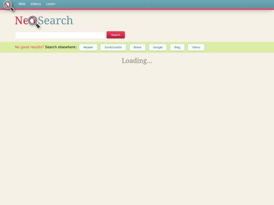 neosearch/results screenshot
