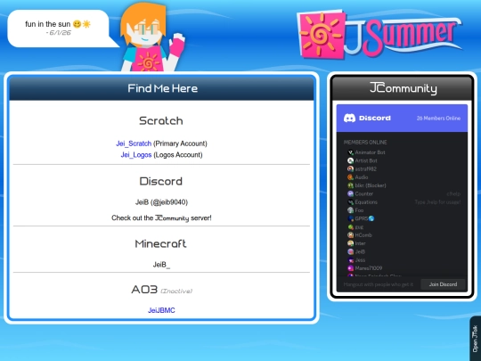 socials screenshot