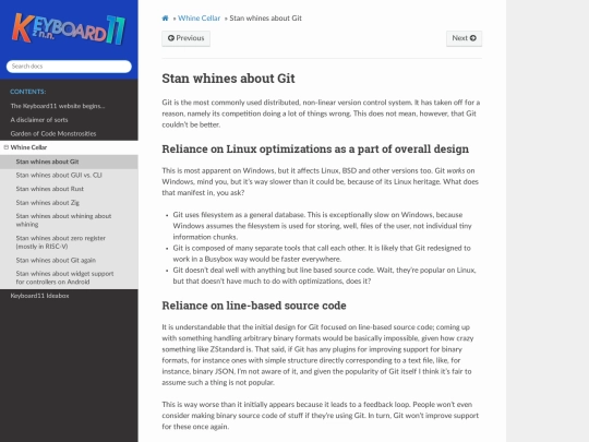 whinecellar/0000-git screenshot