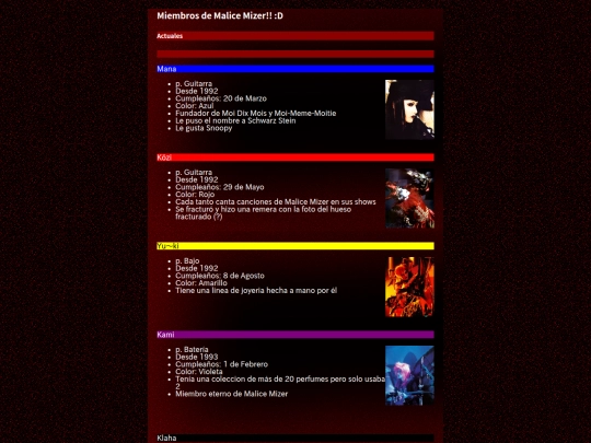 malice/miembros screenshot