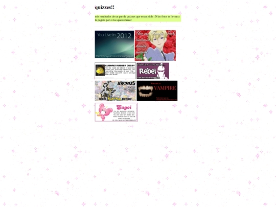 quizzes screenshot