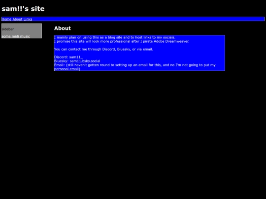 html/about screenshot