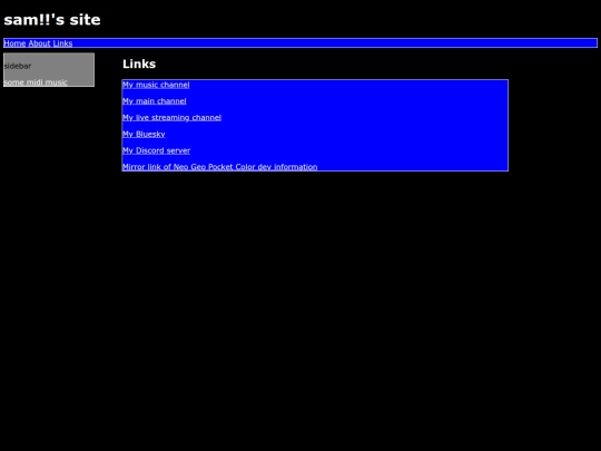 html/links screenshot