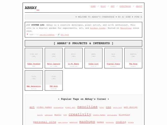 index screenshot