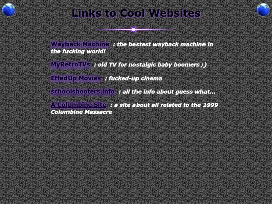 links screenshot