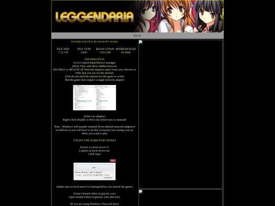 leggendaria.altervista.org/Soundvoltexiiigravitywars screenshot