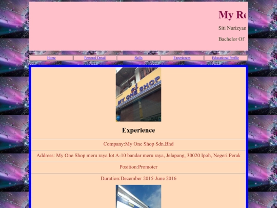 Experiences screenshot