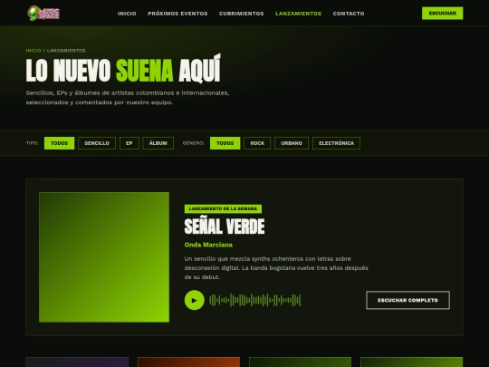 lanzamientos screenshot