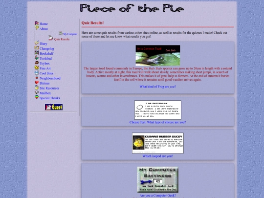 about/quiz_results screenshot