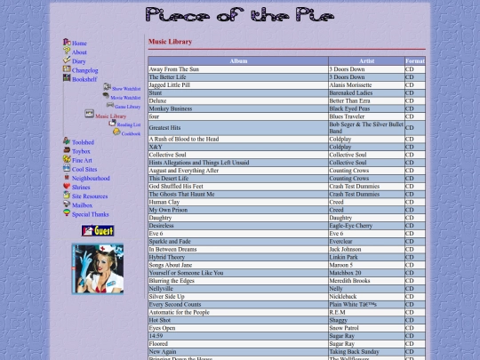 bookshelf/music_library screenshot