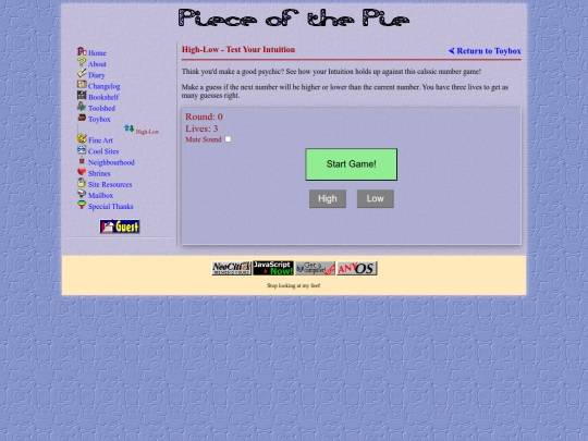 games/high_low screenshot