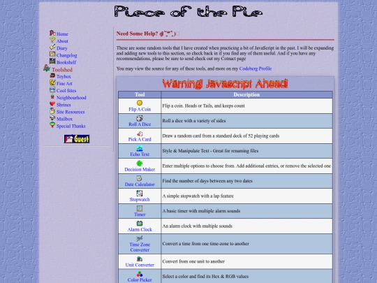tools screenshot