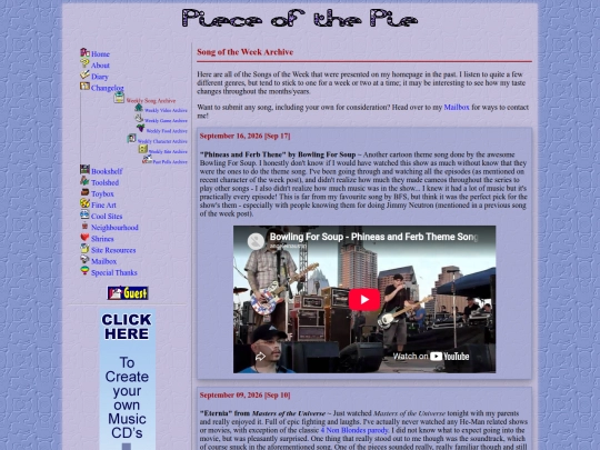 weekly_songs screenshot