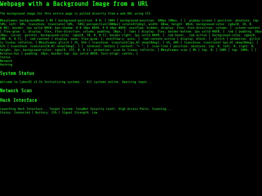 index screenshot