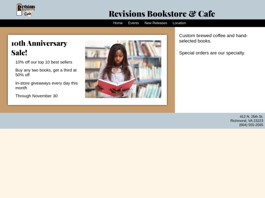 bookstore screenshot