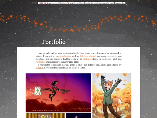 art/portfolio screenshot