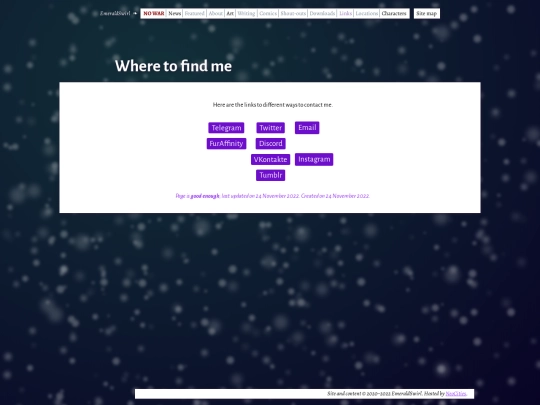 links screenshot