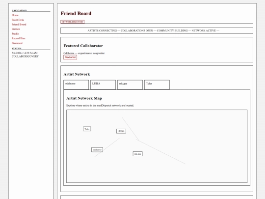 maddispatch_site/pages/friendboard screenshot