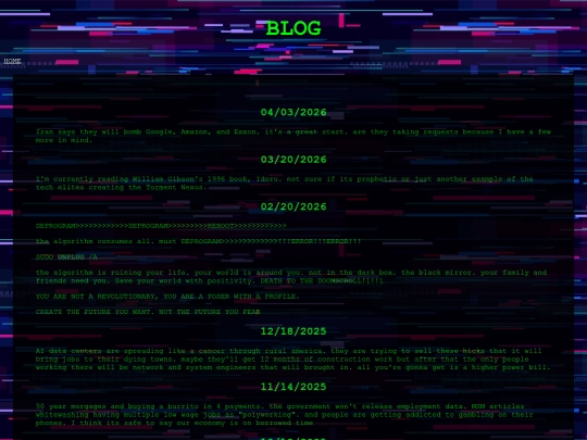 blog screenshot