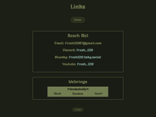 links screenshot