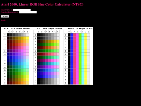 JSUtils/Emulation/Atari2k6/Atari2k6HueColorCalc screenshot