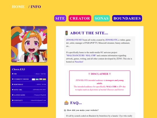 info screenshot