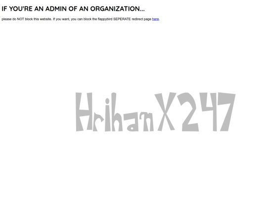 org-admin-message screenshot