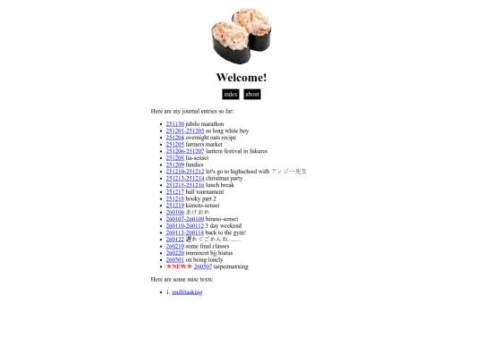 index screenshot