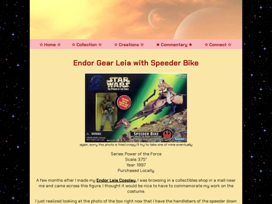 pages/collection/current-collection/endor-speeder-leia/endor-speeder-leia screenshot