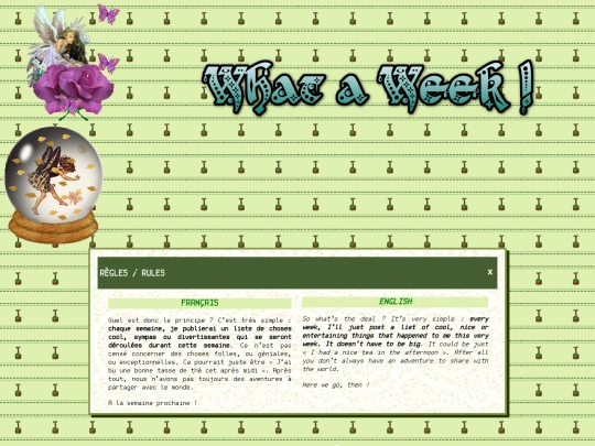 journal/whataweek screenshot