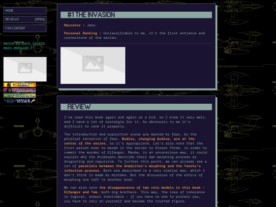my writing/animorphs page/animorphs reviews/1_the_invasion screenshot
