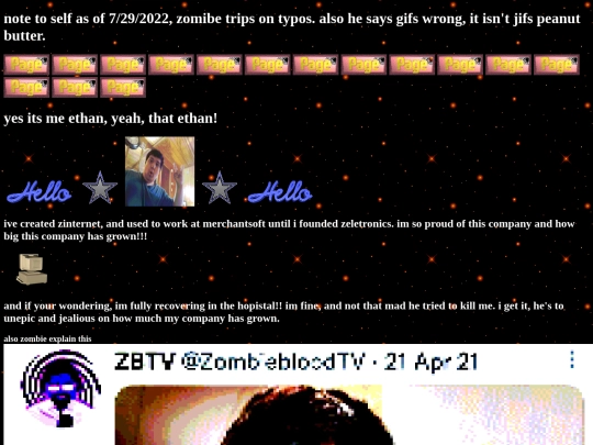 ethanpage screenshot