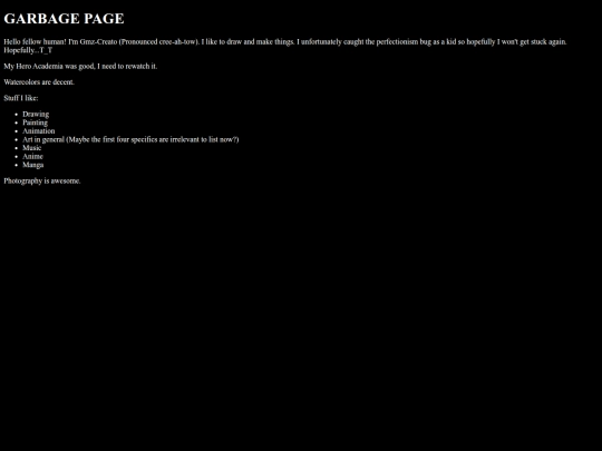 garbage screenshot