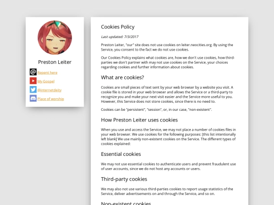 cookies screenshot