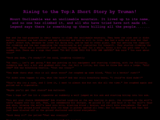 shortstory1 screenshot
