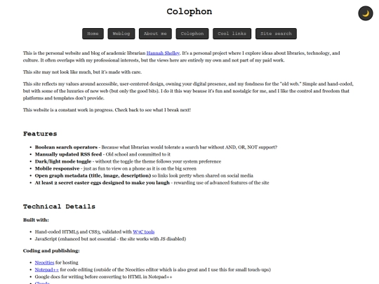 colophon screenshot