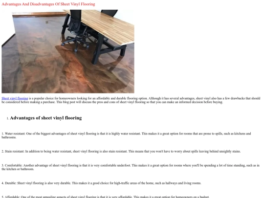 Advantages-And-Disadvantages-Of-Sheet-Vinyl-Flooring screenshot