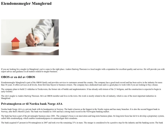 EiendomsmeglerManglerud screenshot