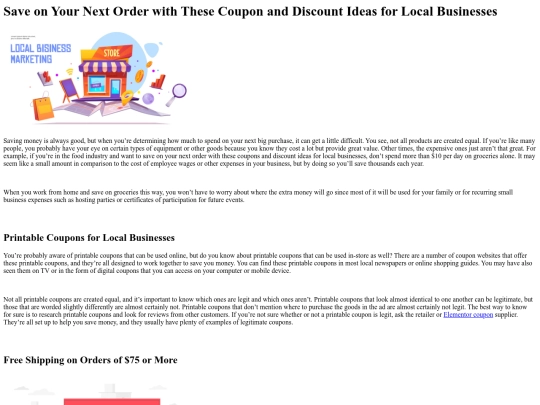 Save on Your Next Order with These Coupon and Discount Ideas for Local Businesses screenshot
