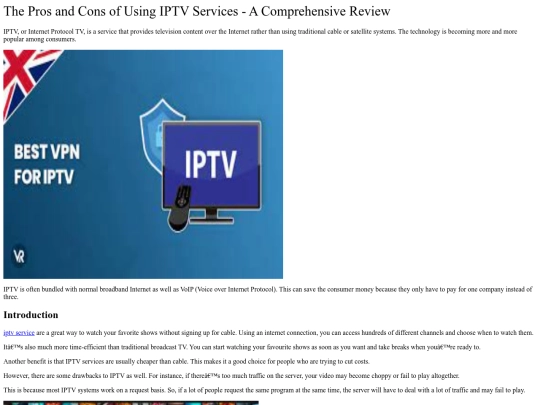 The-Pros-and-Cons-of-Using-IPTV-Services-A-Comprehensive-Review screenshot