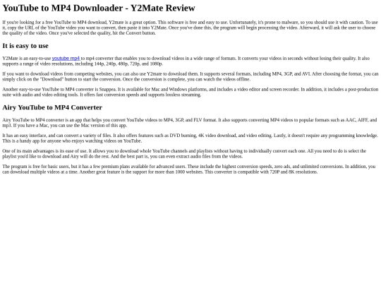 youtube-to-mp4-y2mate screenshot