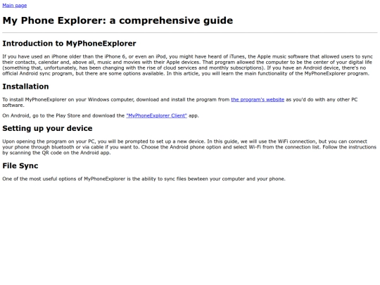 myphoneexplorer screenshot