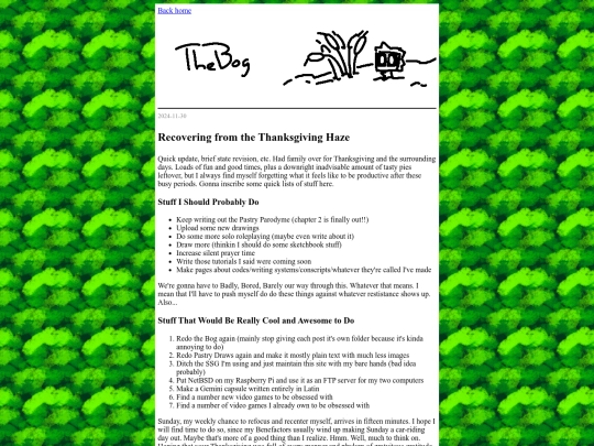 bog/2024-11-30-recovering-from-the-thanksgiving-haze screenshot