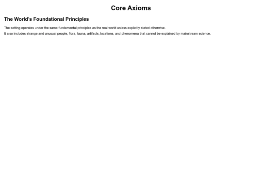 CoreAxioms screenshot