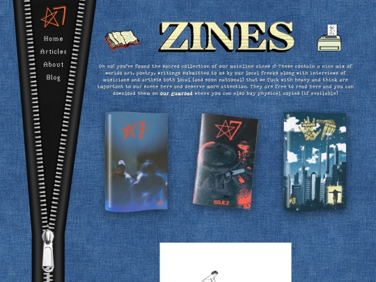 zines screenshot