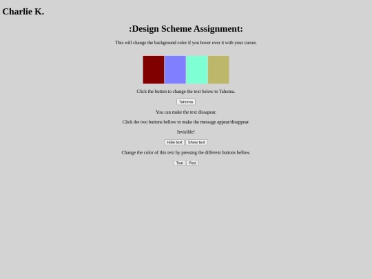 DesignSchemeAssignment screenshot