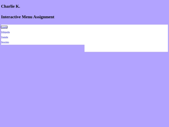 interactivemenuassignment screenshot