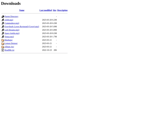 downloads screenshot