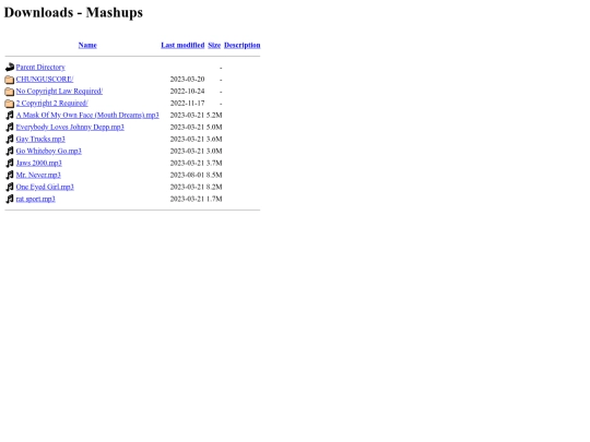 mashups screenshot